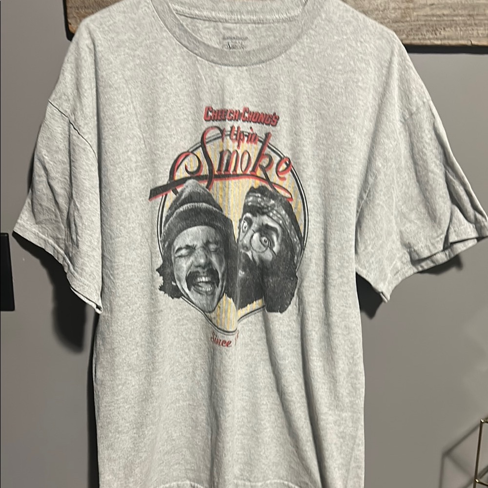 Cheech and Chong Gray Graphic T-Shirt
